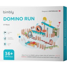 Bimbly 3+ Yaş Domino Rally Oyuncak Seti, Basketbol ve Bowlingli, 57 Parça