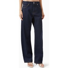EB Denim Alida Loose Bowed Jean - Mavi - Pamuk-Ipek Denim - Rahat Fit, Şık Tasarım