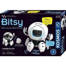 Kosmos 621094 Bitsy Akıllı Robot Arkadaş, Sesle Kontrol Edilen Robot, Çocuklar Için Deney Seti 8-12 Yaş