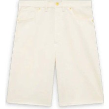 American Rag Cie Le Short Baggy Écru: Rahat Kesim, Oversize Denim Şort - 100% Pamuk