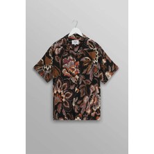 American Rag Cie Didcot S/s Gömlek - %100 Fsc Sürdürülebilir Viskoz, Kamp Yaka, Düz Kenar