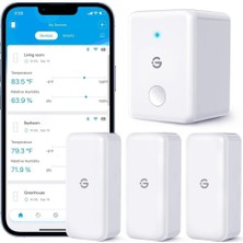 Govee Wlan Higrometre Termometre 3'lü Paket, Uygulamalı ve Hassas