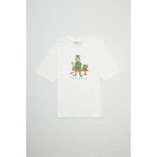 American Rag Cie Booboo T-Shirt - Orijinal Sanat Baskılı, Rahat Kesim Pamuklu T-Shirt | Kanada Üretimi