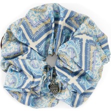 Kurt Geiger Printed Scrunchie Saç Lastiği 10X10 Cm,  Renkli ve Yumuşak Dokulu Aksesuar