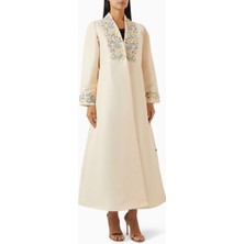 Serrb Şık Kolları Nakışlı A-Line Abaya ile Günlük Modest Tarzınızı Tamamlayın
