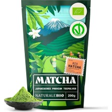 Naturale Bio Organik Japon Matcha Tozu 200G Uji Kyoto Yeşil Çay Premium Kalite