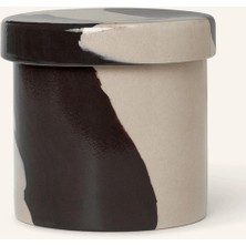 Ferm Living Inlay Mermer Desenli Saklama Kabı