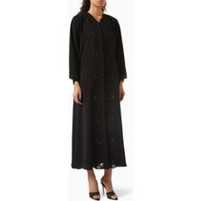 Rauaa Official Bead ve Laser Nakışlı Abaya Zarafetin ve Sanatın Buluştuğu Eşsiz Tasarım