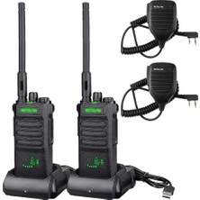 Retevis RT86 Uzun Menzilli Telsiz, 2 Li Set, Hoparlör Mikrofonlu, 2600 Mah Batarya, Kablosuz Klon