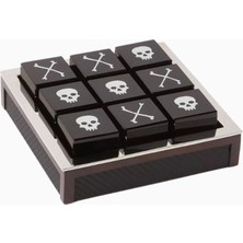 Ralph Lauren Sutton Tic Tac Toe, Ceviz-Karbon Deri Oyun Seti