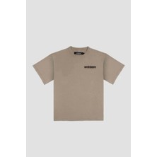 American Rag Cie Vintage Community T-Shirt | %100 Pamuk, Bej Renk, Grafik Baskılı