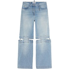 Attico Kesik Detaylı Baggy Kot Pantolon