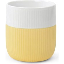 Royal Copenhagen Fluted Contrast Porselen Kupa 33 cl Sarı Beyaz