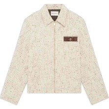 American Rag Cie Ecru Fitted Tweed Ceket - Şık Detaylarıyla Erkeğe Özel Tasarım