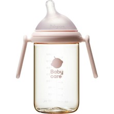 Baby Care Nopayon Pro Kulplu Biberon 6-12 Ay, Pembe, Bpa’sız ve Anti-Kolik