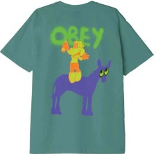 American Rag Cie Obey Donkey T-Shirt - Konforlu ve Şık %100 Pamuklu, Ağır Gramajlı Kutu Fit Tişört