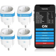 Eightree Tasmota Akıllı Priz, 16A, Elektrik Sayaçlı, Mqtt ve Alexa Uyumlu