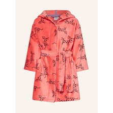 Sanetta Kız Çocuk Kapüşonlu Bornoz , %90 Pamuk, %10 Polyester, Düğmeli, Frotte Kumaş