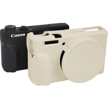 Canon Powershot G7 x Mark Iıı Uyumlu Silikon Koruyucu Kılıf,yumuşak, Darbeye Dayanıklı
