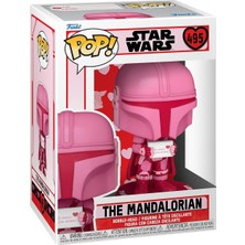Funko Pop! Star Wars: Valentines, The Mandalorian Vinil Koleksiyon Figürü, 9,5 cm