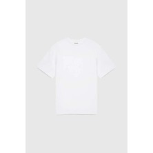 American Rag Cie Süper Rahat Dean T-Shirt Beyaz - %100 Organik Pamuk, Kutulu Kesim ve Aşırı Konfor