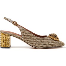 Kurt Geiger Şık Chelsea Blok Topuklu Slingback Sandalet