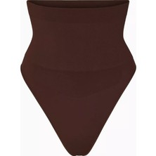 Skims Seamless Sculpt High-Waist Thong, Dikişsiz Yüksek Bel Külot