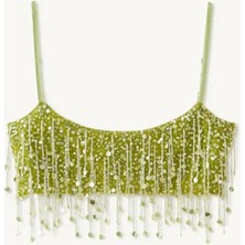American Rag Cie Yasmin El Yapımı Boncuklu Bralette - Şık Tasarım ve Rahat Kullanım