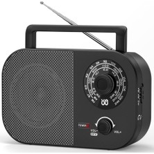 Taşınabilir Acil Durum Radyosu Am/fm/sw Usb, Hoparlör, Pil ve Şebeke ile Çalışır