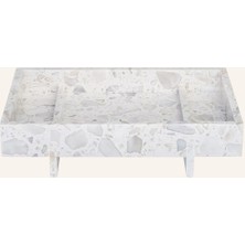 Blomus Abento 30X18 cm Mermer Ayaklı Dekoratif Tepsi Skulptürel Tasarım
