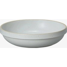 Hasami Porcelain Gri Parlak Yuvarlak Kase 220 mm Japon Seramik Kase