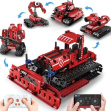 Behowl 5'i 1 Arada Uzaktan Kumandalı Yapı Kiti, Robot, Tank, Buldozer, Stem Oyuncağı, 7-12 Yaş Için