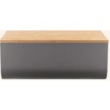 Alessi Mattına Ekmek Kutusu, Bambu Kapaklı, 34X21X14 cm