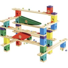 Hape Quadrilla Vertigo Ahşap Bilye Yarış Seti 134 Parça 4 Yaş ve Üzeri