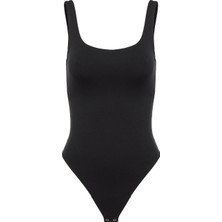 Good American Modern Siyah Bodysuit