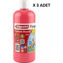 Bigpoint Parmak Boyası 500 Gram Pembe x 3 Adet