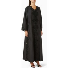 Rauaa Official Romantik Zarafet Sunan Dantel ve Boncuk Işlemeli Abaya ile Şık Görünüm Eğlenceleri Için