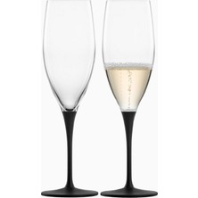 Eisch Germany Eısch Germany Kaya Şampanya Kadehi 2’li Set, 278 ml Kristal, Kayrak Taşı Görünümlü