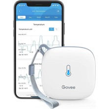 Govee Termometre ve Higrometre,wi-Fi Bağlantılı, Uygulama Bildirimi ve Veri Depolama Özellikli