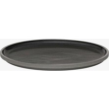 Hasami Porcelain Koyu Gri 185 mm Tabak Kapak Ince Tasarım ve Istiflenebilir