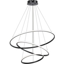 Home London Breeze 3 Halkalı LED Sarkıt Lamba, Avize, Ayarlanabilir, Dim Edilebilir, 52W Modern Tasarım, 20,40,60 cm