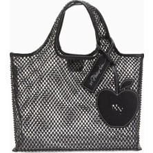 3.1 Phillip Lim Mini Market Tote Çanta Kristal Mesh Siyah, Işıltılı ve Şık Tasarım