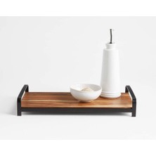 Crate & Barrel Lee Ahşap Tezgah Üstü Tepsisi - Şık ve Fonksiyonel Tasarım
