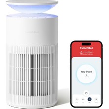 SwitchBot Hepa Hava Temizleyici, 400 M³/h Cadr, Uygulama Kontrollü, 83 ㎡ Alan, Gece Lambalı