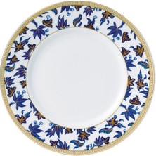 Wedgwood Hibiscus 23 Tabak Şık Mavi Tasarım ve Altın Süslemeler