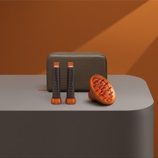 Bork Kurutma Makinesi Aksesuar Seti, 40MM Bukle Başlığı, Difüzör ve Eko Deri Seyahat Çantası