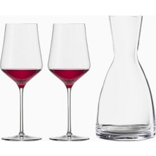 Eisch Germany Eısch Germany Sky Sensisplus Kırmızı Şarap Seti, 2 Kadeh + 1 Sürahi, Kristal Cam