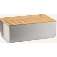 Alessi Mattına Ekmek Kutusu, Bambu Kapaklı, 34X21X14 cm