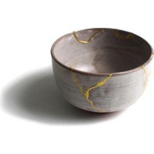 Matcha Moments Shigaraki El Yapımı 24 Ayar Kintsugi Kase 500ML Japon Seremonik Matcha Kasesi