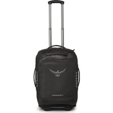 Osprey Transporter 40L Tekerlekli Seyahat Çantası, Siyah Alüminyum Şasi, Büyük Kilitlenebilir Bölmeler
